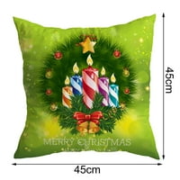 Dianhelloya božićni jastuk sakriveni patentni patchflake uzorak jastučnica Merry Božić