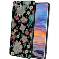 Kompatibilan je sa Samsung Galaxy A02S futrolom telefona, vintage-cvjetni-cvijet za muškarce žene, fleksibilan