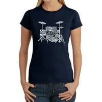 Pop Art ženska riječ umjetnička majica - bubnjevi