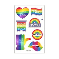 Dan ponosa gej ljubavna gradijent šareno lice naljepnica ponosa rainbow naljepnica