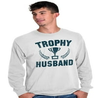 Trofejni suprug Best partner Hubby Muški majica s dugim rukavima Brisco Brends