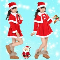 Božić za djecu Dječak Djevojka Santa Claus otac božićno odijelo Kostimo odijelo za djecu Novogodišnja