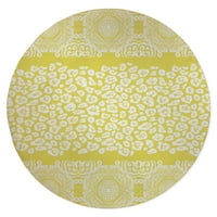 Mingleopard tepih za limun i bijele površine Kavka dizajna