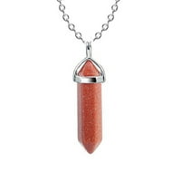 OZMMYAN TIKTOK Trend predmeti za žene za žene Rose Quartz ogrlica za žene zacjeljivanje kristalne ogrlice