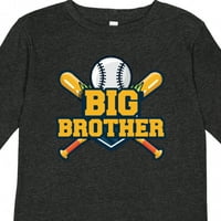Inktastični veliki brat bejzbol poklon malih dječaka majica s dugim rukavima