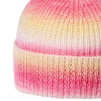 Hariumiu Hat Beanie Hats Tie Dye Ispis Degencije ujedinjeva kapa šešira prugasta topli pleteni modni