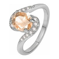 Pokloni prstenova za teen djevojke Angažovanje okruglo rez Zirkoni Žene vjenčani prstenovi nakit za