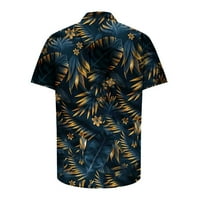 Njoeus Muns majica Muške grafičke majice Muška modna casual tipke Hawaii Ispis Isključivanje kratkih