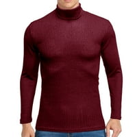 Muški džemper Tanka jakna Pulover casual turtleneck muški kardigan džemper vino s