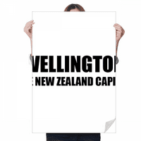 Wellington Novozelandski ukras za ukras kapitala za kapital Playbill pozadina za zidu naljepnica