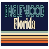Englewood Florida Frižider magnet retro dizajn