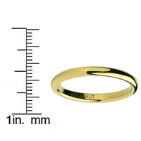 Tungsten Carbide Goldtone Muške vjenčane prstene 9,5