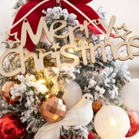 Tiitstoy je osvijetljen mini božićno stablo malo božićno drvce sa LED konusima i ukrasima božićne kuglice