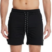 Imcute Men Casual Sportske kratke hlače, brzo sušenje Čvrsta boja za trčanje za trening fitness kratke