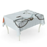 Ljubav sa slatkim biciklom i balon srca Old akcija Prekrasan prekrasan biciklistički stolnjak stol za