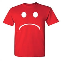 Tužni osmijeh sarcastic humor grafički novost smiješna visoka majica