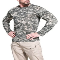 Glookwis muške taktičke vrhove dugih rukava prozračna bluza Slim Fit Casual T majica Crew Crt Brza suha