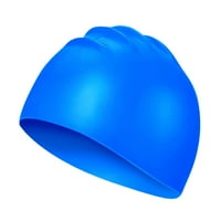 Plivanje kapice Silic ne klizanje Udoban plivajući šešir u obliku boju plave boje