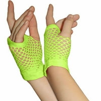 Chaolei Dame Girls kratki mrežica 80-ih Stil Fishnet rukavice Hen noćne rukavice Rukavice za nošenje