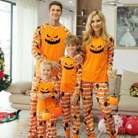 Porodični pidžami Podudaranje postavlja bundeve uzorak Noć vještica za spavanje za bebe odraslih i djecu