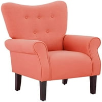 Yoleny Moderna akcentna stolica, visokotražna fotelja, tapacirana dugmeta od tkanine Jednostruka kauč,