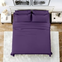 Set za krevet - ultra meki pamučni listovi, grof Thread Luxury Sateen Weave, duboka džepna posteljina