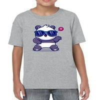 Cool Panda W Sunčana naočala Majica Juniors -image od Shutterstock, X-Veliki