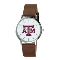 Teksas A & M Aggies Plexus smeđi kožni sat