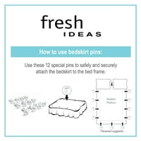Svježe ideje posteljne igle - push igle čvrsto drže posteljinu na mjestu bez oštećenja, set od 12