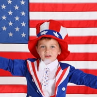 Veki American Neovisnosti Dan Party Decorativna kravata TIE dječja zastava isprekidana kravata Dekorativna