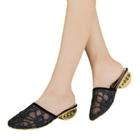 Ženske cipele Modne ljetne žene Sandale Solid Boja Sequin mrežica prozračna debela peta Ležerni stil