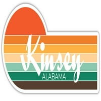 Kinsey Alabama naljepnica Retro Vintage Sunset City 70s Estetski dizajn