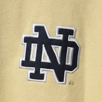 Muški kolosseum zlato Notre Dame borbi protiv irskog tortuga logotipa Tortugas Quarter-zip jakne