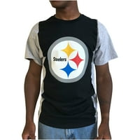 Muška hladnjača crna siva pittsburgh Steelers održiva majica za upcikliknu split