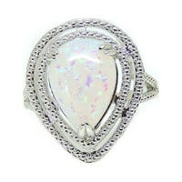 Danni izjava prstenasta suza simulirana vatre Opal Womens Ginger Lyne Collection