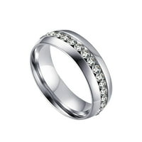 Angažman za venčani prsten za venčani prsten Keusn White Square Circon