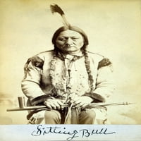 Sjedeći bik, Lakota plemenski glavni poster Ispis izvora nauke