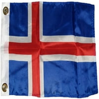 12 X18 Zemlja islandskog broda zastava motociklista Mesing grome