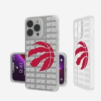 Toronto Raptors iPhone Clear Text Backdrop Design Case