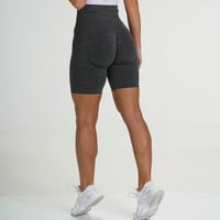 Žene atletske kratke hlače Bešimne vještačke kratke hlače High Struk aktivna teretana joga plijen kratke