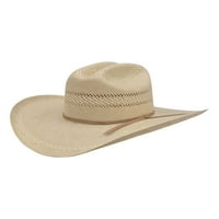 Alamo kaubojski šešir ventilirani rančer Panama slamna koža prirodna 30365