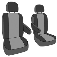 Caltend prednje kašike Cordura Seat pokriva za 2003- GMC Yukon - GM113-15CC Burgandy umetak sa crnom