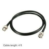 Uxcell noge RG OHM koaksijalni kabel sa BNC mužjom do BNC muških konektora Plastična crna