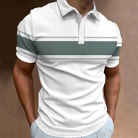 FOPP prodavatelj Muška košulja Golf majica Retro Color Contrast na otvorenom ulični kratki rukovi s