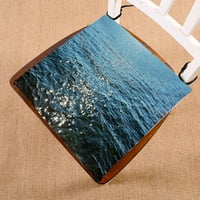 Tema na plaži Stolica, duboki plavi morski okeanski valovi sjedala sjedala kaciona za jastuke Jastuk,