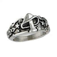 Heiheiup američki uzorak retro stil zvijezde europski i list personalizirani prsten prstena zvona nakit