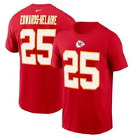 Muški Nike Clyde Edwards-Helaire Red Kansas City Chiefs Ime i broj majica