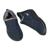 Gomelly Muške čizme snijega Srednja gornja topla udobnost cipela elastične zimske cipele lagana modna