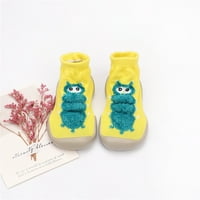 SHEFBBE Cipele Toddler Caterpillar Neklizni prvi šetači elastične dječje čarape