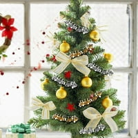 Ukrasi SHPWFBE Kovanice Božićne ukrase Zlatna i srebrna Božićna zvona DIY ukrasi Privjesak Božićno drvce